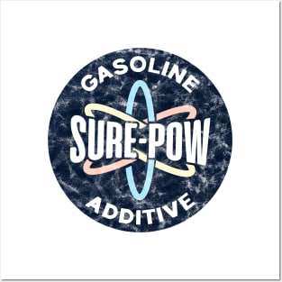 Sure-Pow Gasoline Additive (Redesigned - White Worn) Posters and Art